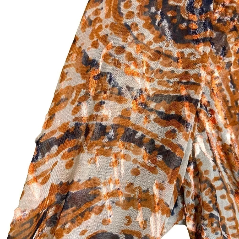 ANTHROPOLOGIE-MEADOW Rue Briarcliff Tie Neck Blouse - Picture 11 of 16